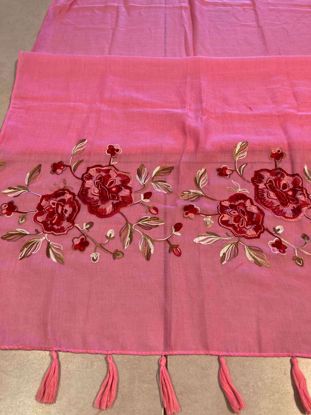Imagem de PASHMINA PINK BORDADA