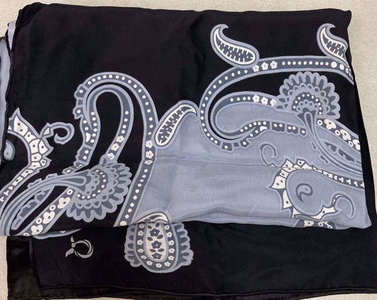 Imagem de ECHARPE ELEGANCE PRATA E PRETO