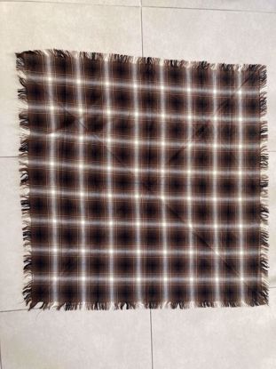 Imagem de PASHMINA XADREZ MARROM/OFF