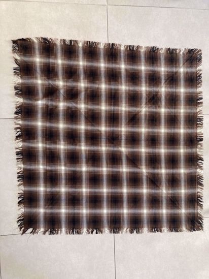 Imagem de PASHMINA XADREZ MARROM/OFF